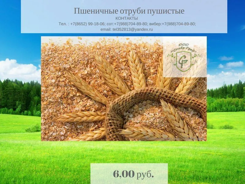 фотография продукта Отруби пшеничные пушистые